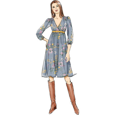 McCall's Pattern M8643 Misses Lined Dresses by Laura Ashley 8643 Image 4 From Patternsandplains.com