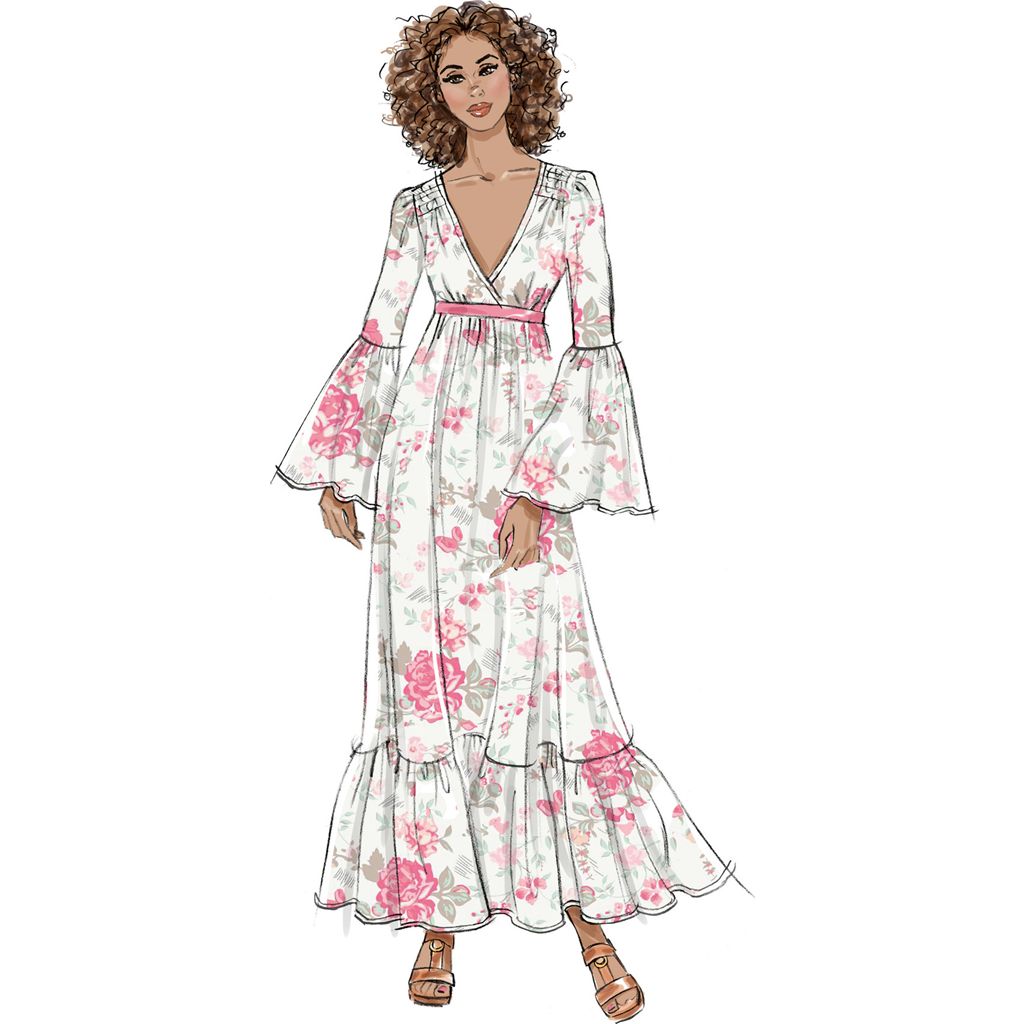 McCall's Pattern M8643 Misses Lined Dresses by Laura Ashley 8643 Image 5 From Patternsandplains.com