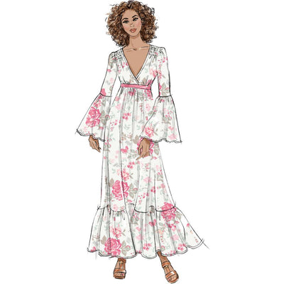 McCall's Pattern M8643 Misses Lined Dresses by Laura Ashley 8643 Image 5 From Patternsandplains.com