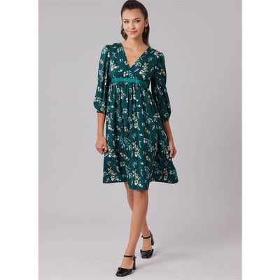 McCall's Pattern M8643 Misses Lined Dresses by Laura Ashley 8643 Image 6 From Patternsandplains.com