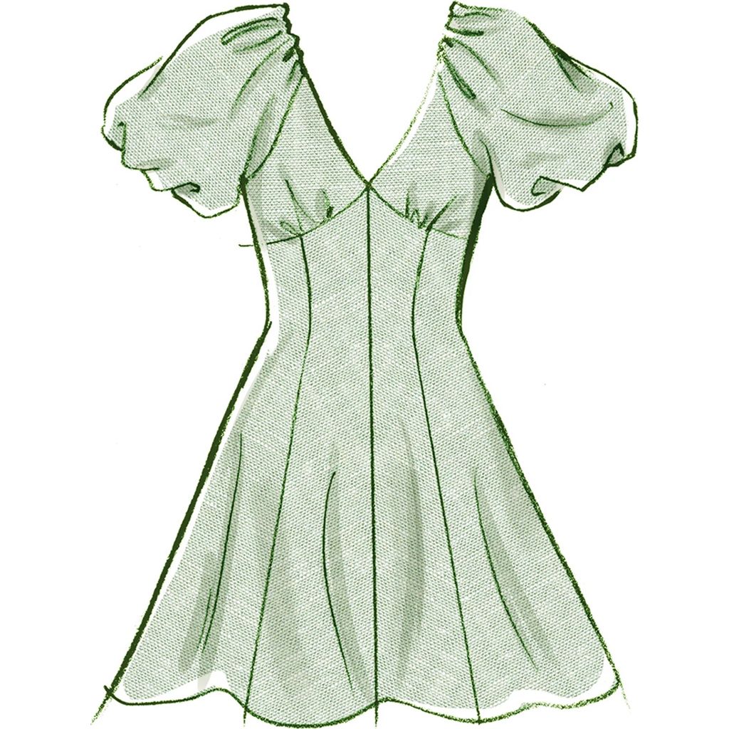 McCall's Pattern M8649 Misses Midi Dress with Sleeve and Length Variations 8649 Image 3 From Patternsandplains.com
