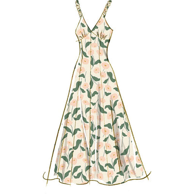 McCall's Pattern M8649 Misses Midi Dress with Sleeve and Length Variations 8649 Image 4 From Patternsandplains.com