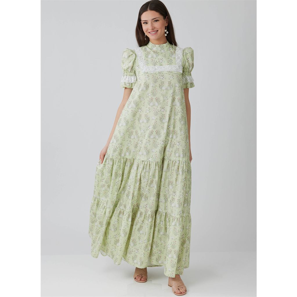 McCall's Pattern M8652 Misses High Yoke Dress in Two Lengths by Laura Ashley 8652 Image 2 From Patternsandplains.com