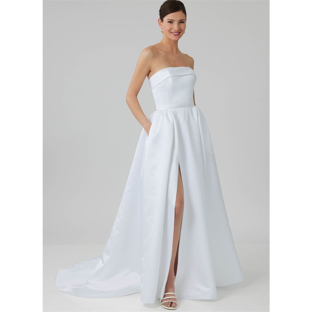 McCall's Pattern M8653 Misses and Womens Strapless Wedding Gown 8653 Image 2 From Patternsandplains.com