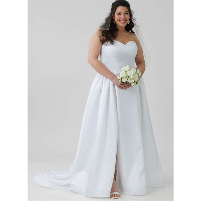 McCall's Pattern M8653 Misses and Womens Strapless Wedding Gown 8653 Image 3 From Patternsandplains.com