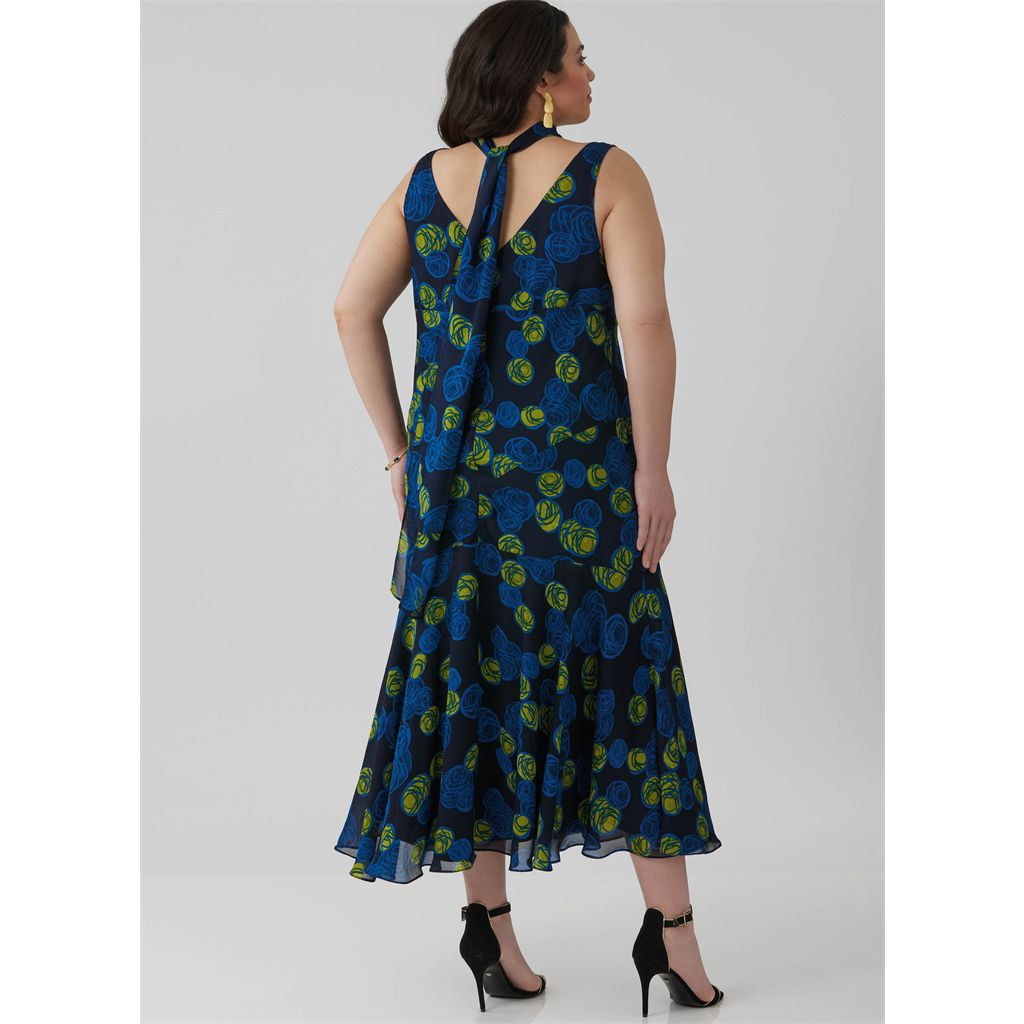 McCall's Pattern M8654 Misses and Womens Maxi Dress with Scarf 8654 Image 4 From Patternsandplains.com