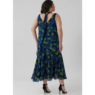 McCall's Pattern M8654 Misses and Womens Maxi Dress with Scarf 8654 Image 4 From Patternsandplains.com