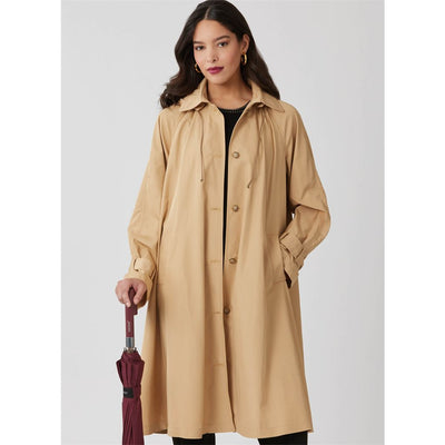 McCall's Pattern M8655 Misses Trench Coat in Three Lengths with Optional Hood 8655 Image 2 From Patternsandplains.com