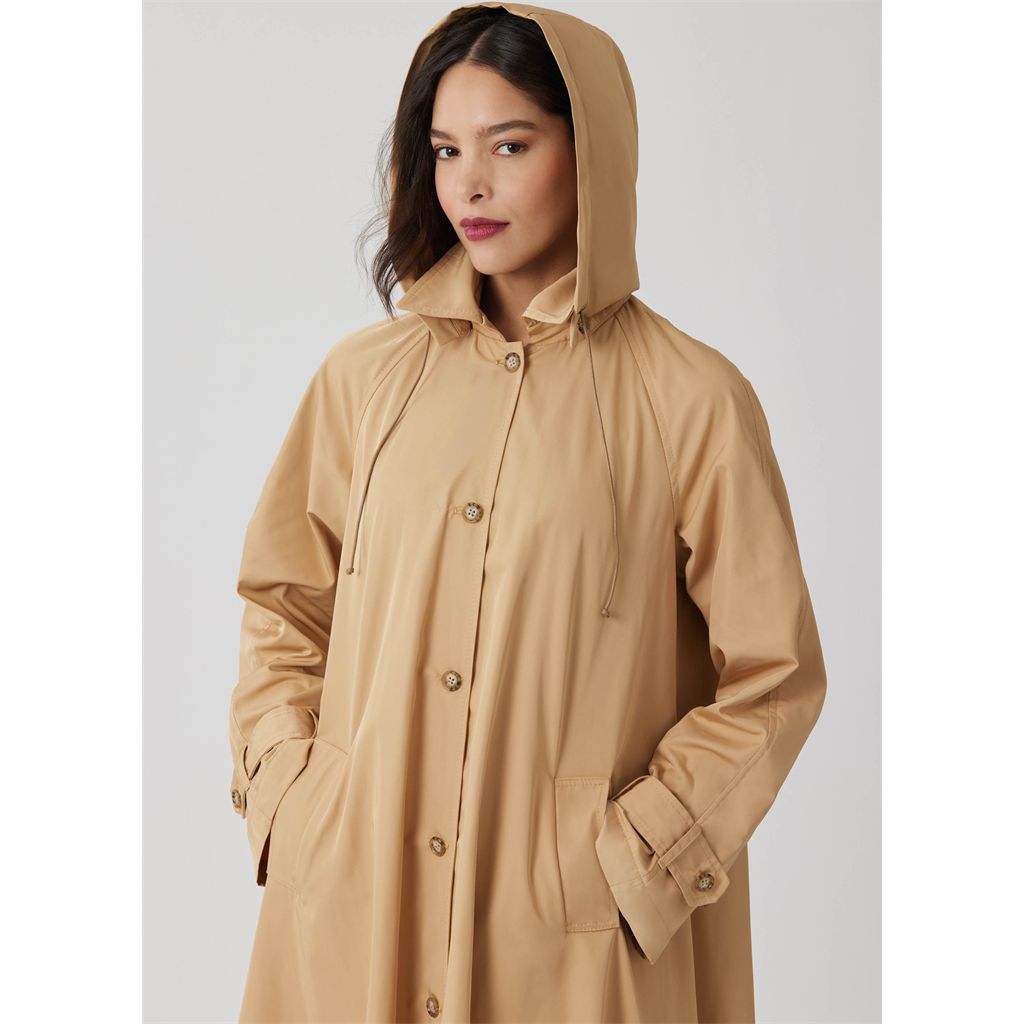 McCall's Pattern M8655 Misses Trench Coat in Three Lengths with Optional Hood 8655 Image 6 From Patternsandplains.com
