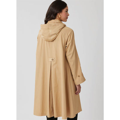 McCall's Pattern M8655 Misses Trench Coat in Three Lengths with Optional Hood 8655 Image 7 From Patternsandplains.com