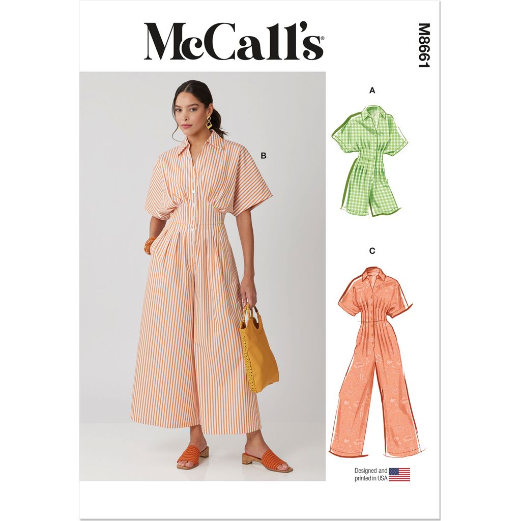 McCall's Pattern M8661 Misses Jumpsuit in Three Lengths 8661 Image 1 From Patternsandplains.com