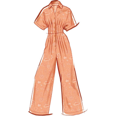 McCall's Pattern M8661 Misses Jumpsuit in Three Lengths 8661 Image 4 From Patternsandplains.com