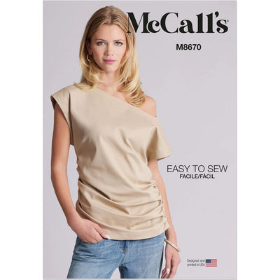 McCall's Pattern M8670 Misses Dolman Sleeve Top 8670 Image 1 From Patternsandplains.com