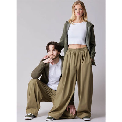 McCall's Pattern M8673 Unisex Balloon Fit Pants 8673 Image 2 From Patternsandplains.com