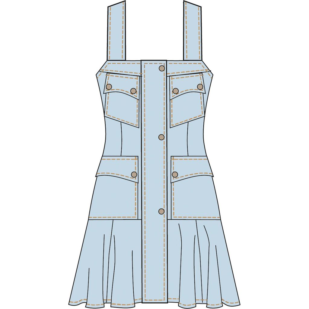 McCall's Pattern M8676 Misses Utility Inspired Dress 8676 Image 3 From Patternsandplains.com