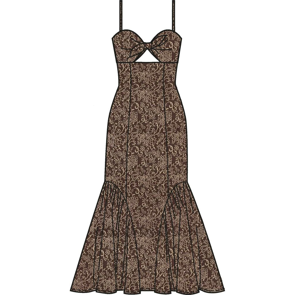 McCall's Pattern M8679 Misses Tie Front Cutout Dress 8679 Image 4 From Patternsandplains.com
