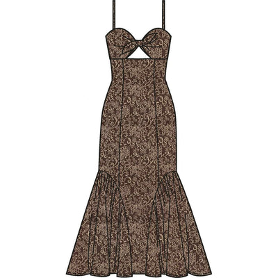McCall's Pattern M8679 Misses Tie Front Cutout Dress 8679 Image 4 From Patternsandplains.com