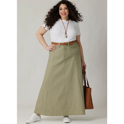 McCall's Pattern M8681 Misses and Womens Skirt in Two Lengths 8681 Image 3 From Patternsandplains.com