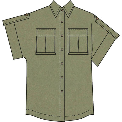 McCall's Pattern M8682 Misses Shirt with Belt and Wrap Skirt in Two Lengths 8682 Image 3 From Patternsandplains.com