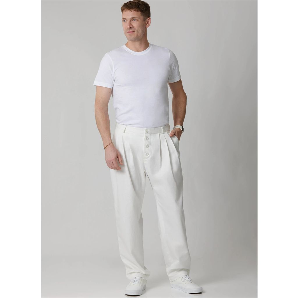 McCall's Pattern M8685 Mens Camp Shirt and Pleated Pants 8685 Image 3 From Patternsandplains.com