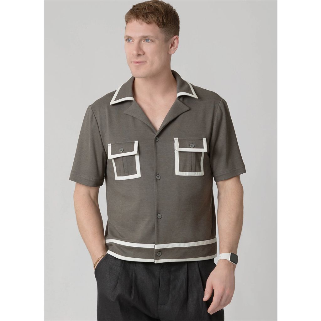 McCall's Pattern M8686 Mens Cropped Polo Style Shirt and Pants 8686 Image 2 From Patternsandplains.com