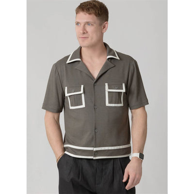 McCall's Pattern M8686 Mens Cropped Polo Style Shirt and Pants 8686 Image 2 From Patternsandplains.com