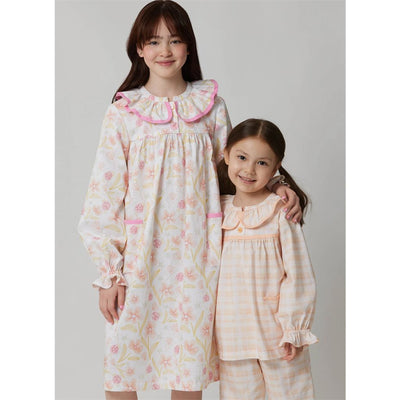 McCall's Pattern M8689 Childrens and Girls Top Nightgown and Pants 8689 Image 2 From Patternsandplains.com
