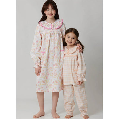 McCall's Pattern M8689 Childrens and Girls Top Nightgown and Pants 8689 Image 5 From Patternsandplains.com