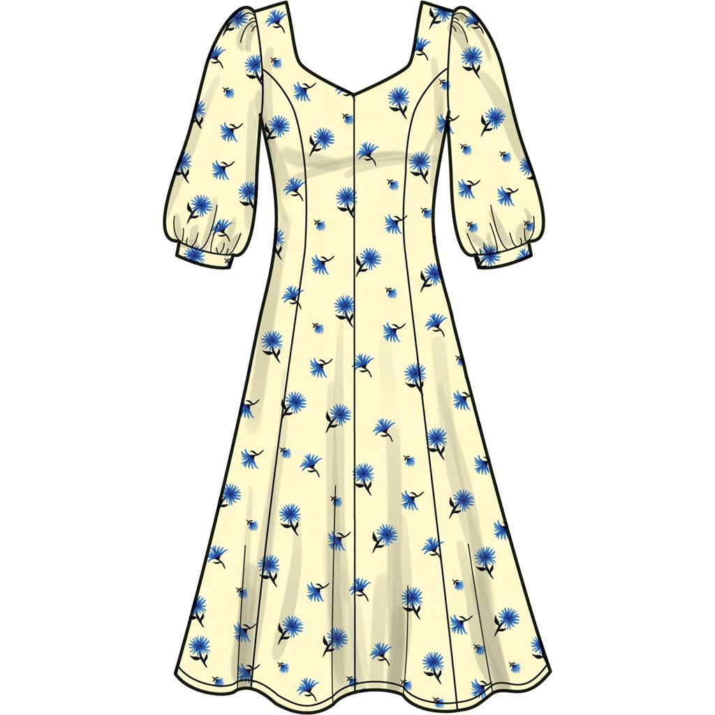 New Look Sewing Pattern N6776 Misses' Dress With Sleeve Variations 6776 - Patterns and Plains New Look Sewing Pattern N6776 Misses' Dress With Sleeve Variations 6776 - Patterns and Plains