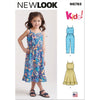 New Look Sewing Pattern N6783 Childrens Jumpsuit and Sundress 6783 Image 1 From Patternsandplains.com