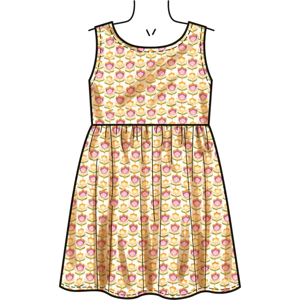 New Look Sewing Pattern N6784 Childrens Dresses and Romper 6784 Image 3 From Patternsandplains.com