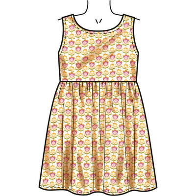 New Look Sewing Pattern N6784 Childrens Dresses and Romper 6784 Image 3 From Patternsandplains.com