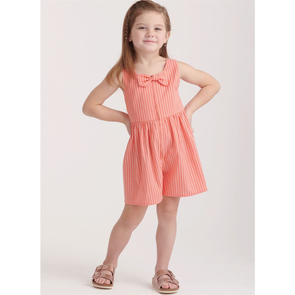 New Look Sewing Pattern N6784 Childrens Dresses and Romper 6784 Image 6 From Patternsandplains.com