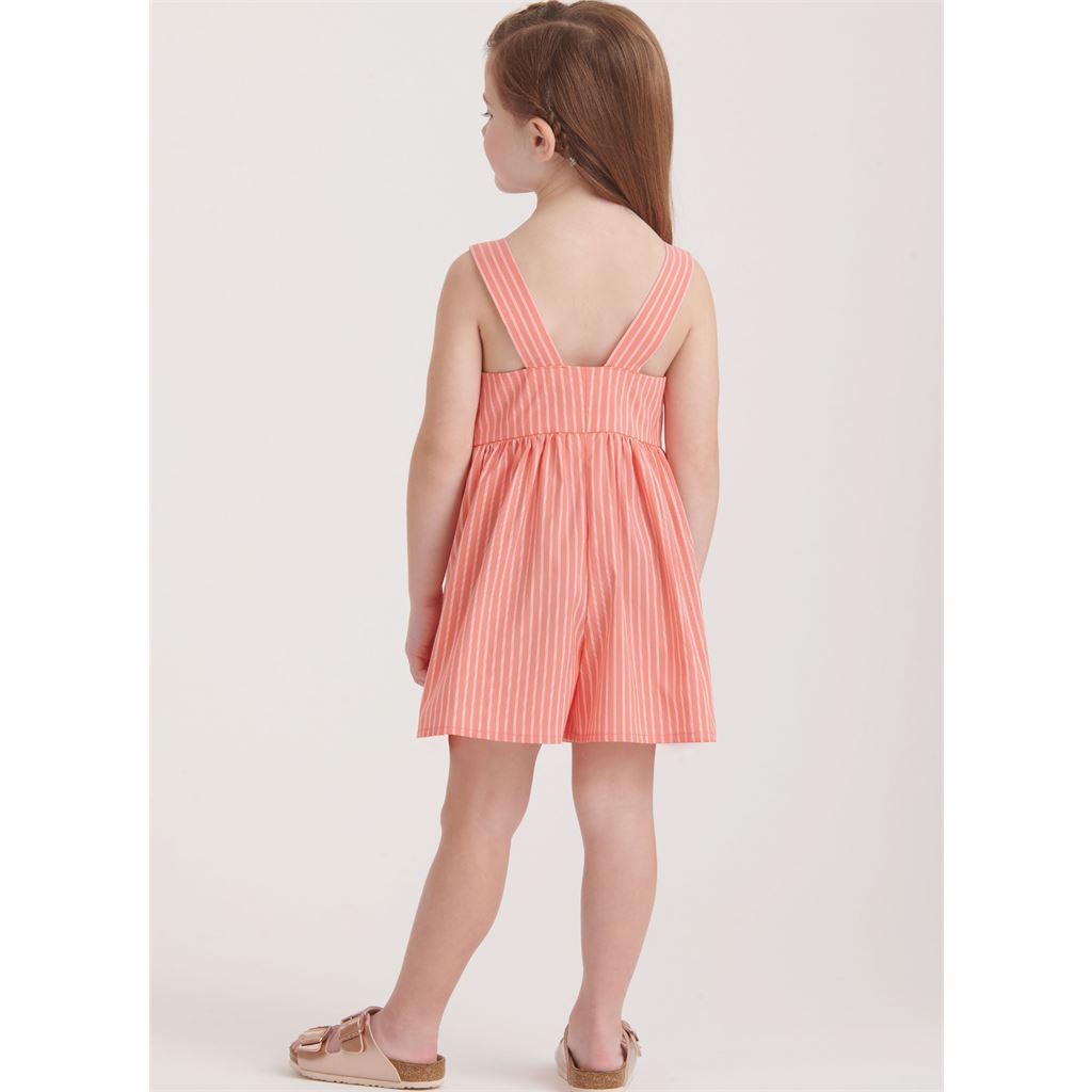 New Look Sewing Pattern N6784 Childrens Dresses and Romper 6784 Image 8 From Patternsandplains.com