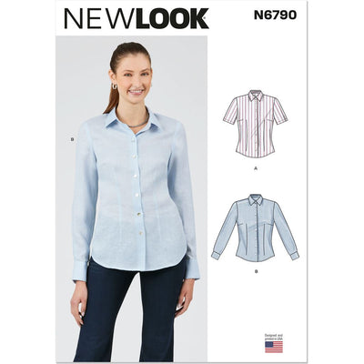 New Look Sewing Pattern N6790 Misses Blouse with Two Sleeve Lengths 6790 Image 1 From Patternsandplains.com