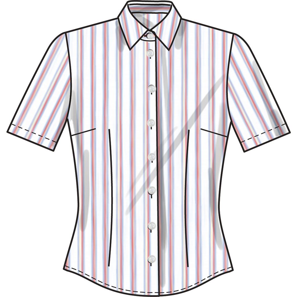 New Look Sewing Pattern N6790 Misses Blouse with Two Sleeve Lengths 6790 Image 3 From Patternsandplains.com