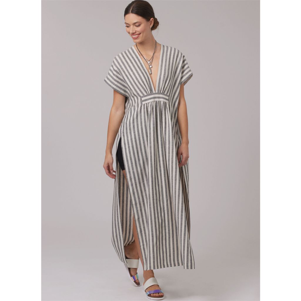 New Look Sewing Pattern N6795 Misses Caftan in Two Lengths 6795 Image 2 From Patternsandplains.com