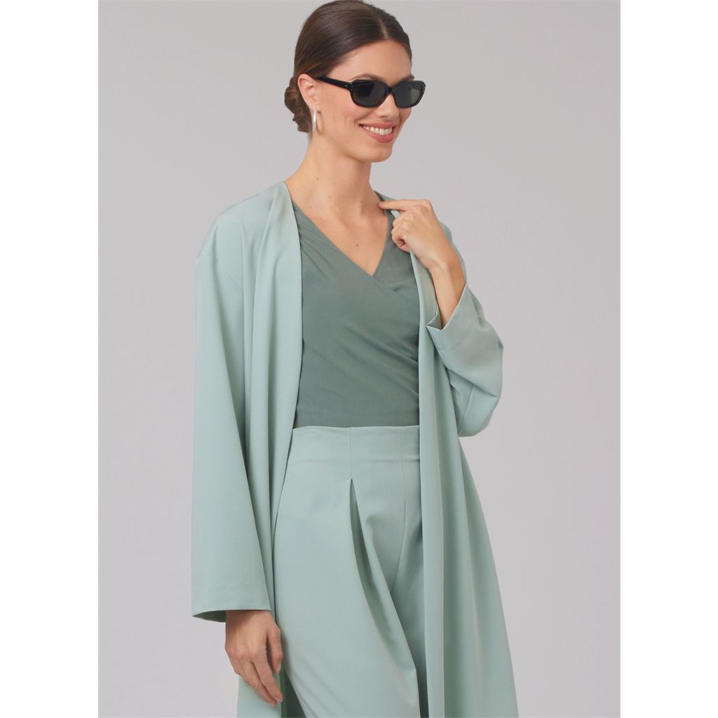 New Look Sewing Pattern N6796 Misses Coat Tops and Pants 6796 Image 2 From Patternsandplains.com