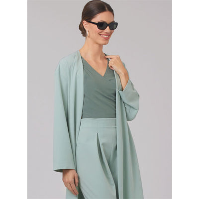 New Look Sewing Pattern N6796 Misses Coat Tops and Pants 6796 Image 2 From Patternsandplains.com
