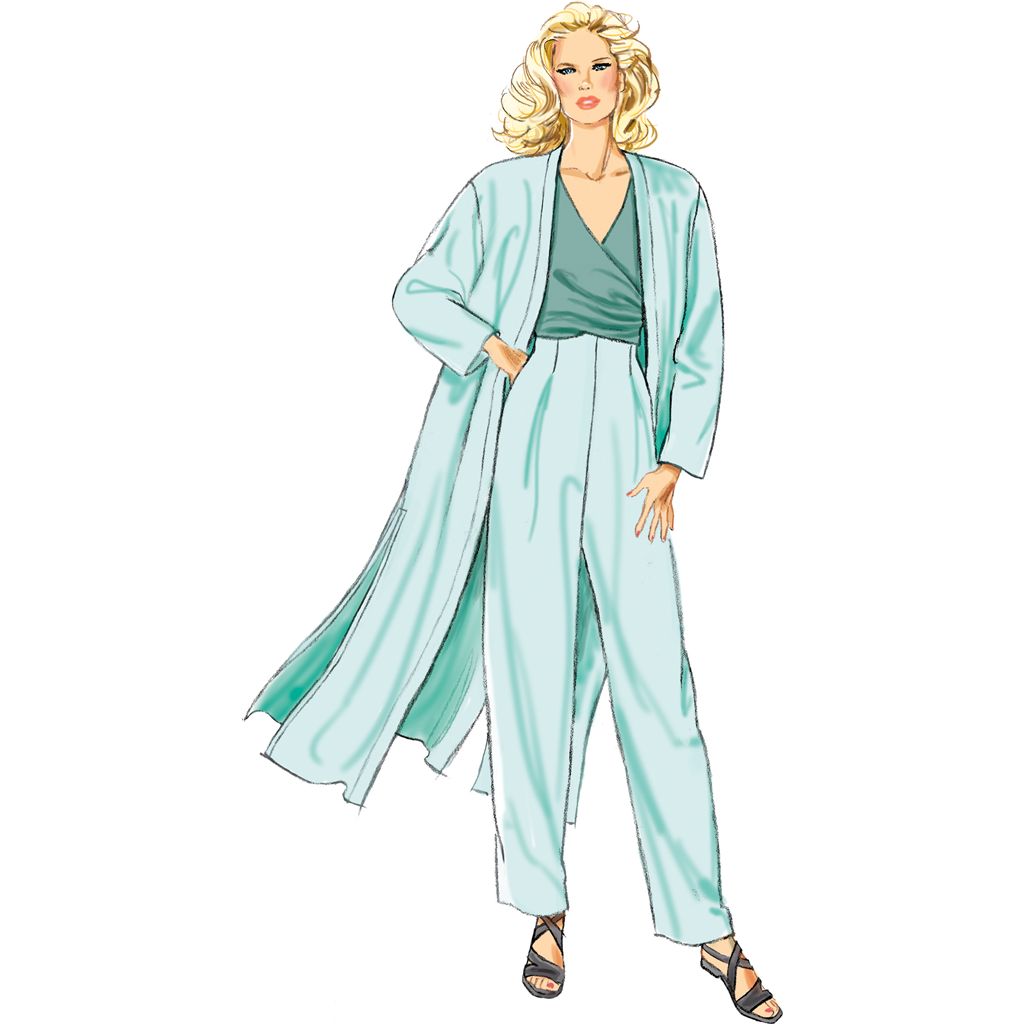 New Look Sewing Pattern N6796 Misses Coat Tops and Pants 6796 Image 3 From Patternsandplains.com