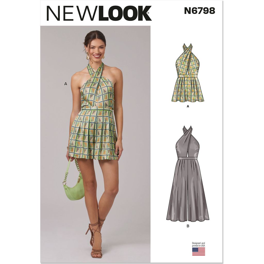 New Look Sewing Pattern N6798 Misses Romper and Jumpsuit 6798 Image 1 From Patternsandplains.com