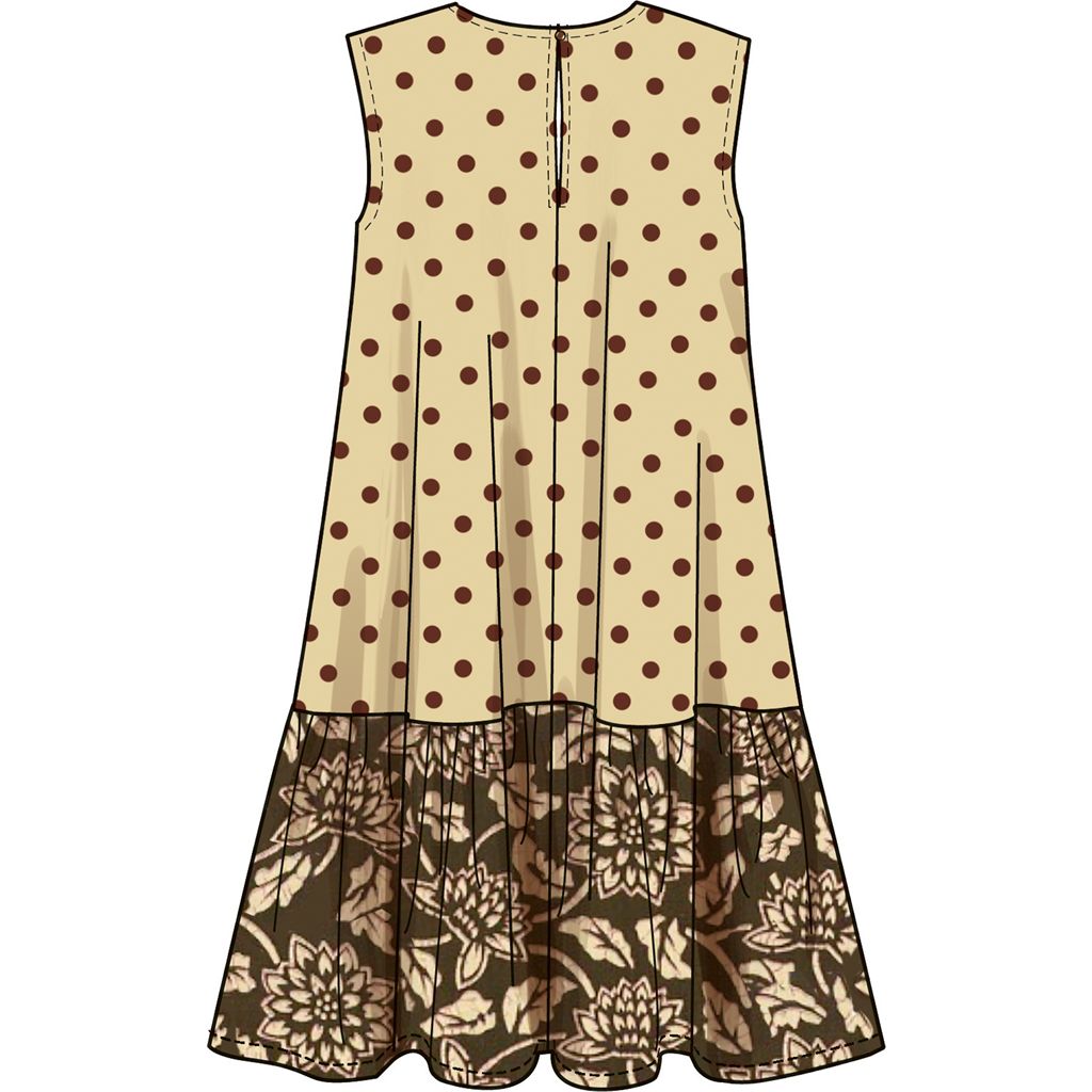 New Look Sewing Pattern N6799 Misses Dress with Sleeve and Length Variations 6799 Image 5 From Patternsandplains.com