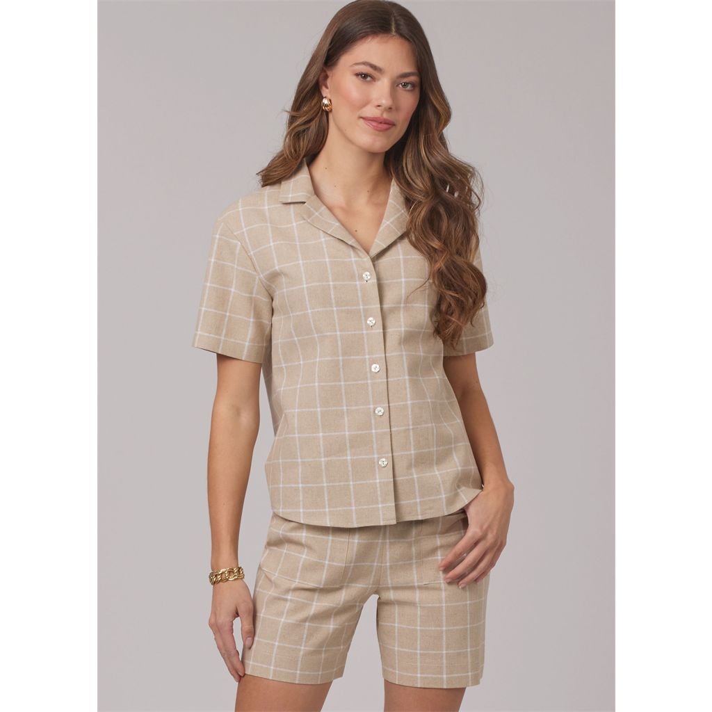 New Look Sewing Pattern N6802 Misses Shirt Pants and Shorts 6802 Image 2 From Patternsandplains.com