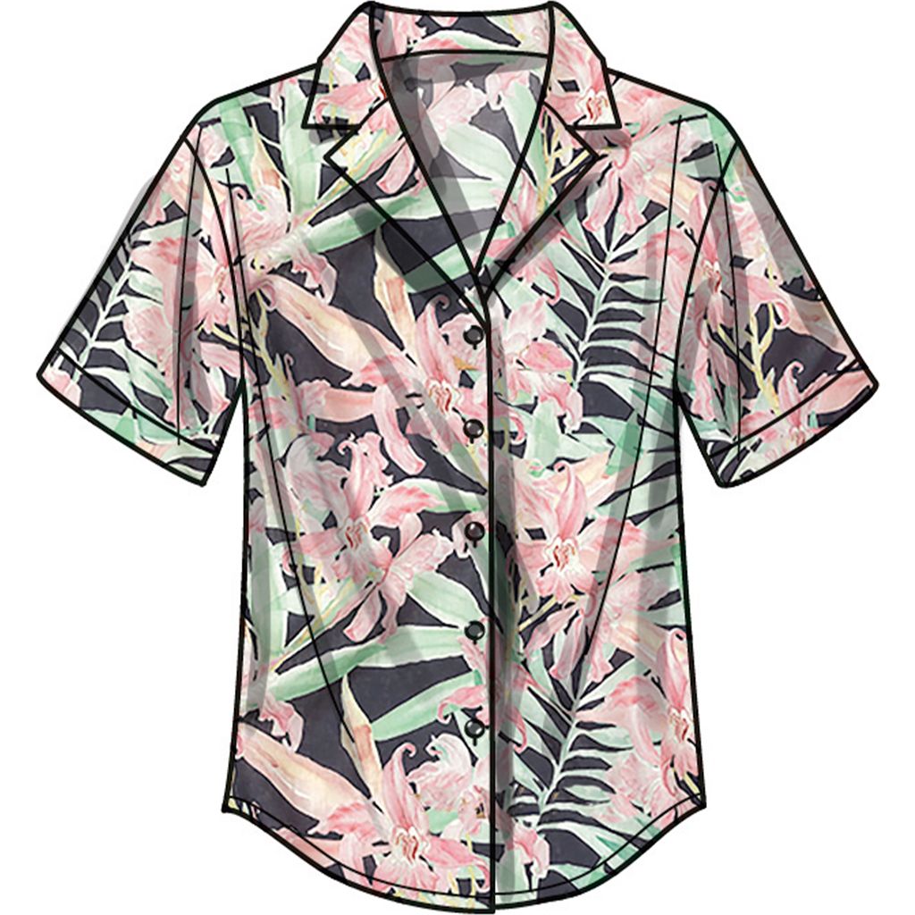 New Look Sewing Pattern N6802 Misses Shirt Pants and Shorts 6802 Image 3 From Patternsandplains.com