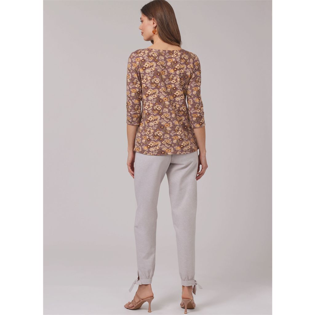 New Look Sewing Pattern N6803 Misses Knit Tops and Pants 6803 Image 7 From Patternsandplains.com