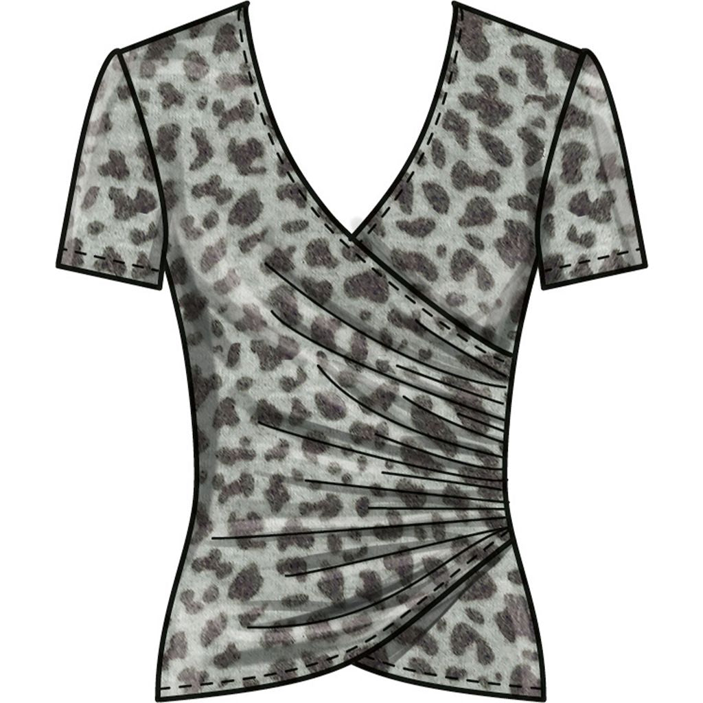 New Look Sewing Pattern N6804 Misses Knit Tops and Skirts 6804 Image 2 From Patternsandplains.com