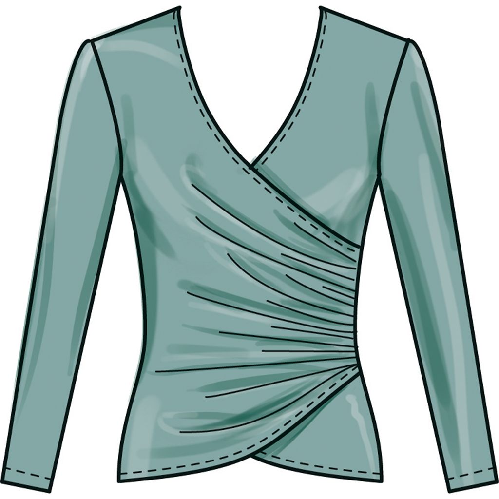 New Look Sewing Pattern N6804 Misses Knit Tops and Skirts 6804 Image 3 From Patternsandplains.com