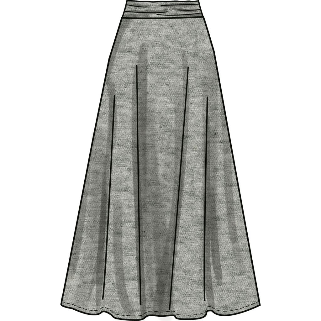 New Look Sewing Pattern N6804 Misses Knit Tops and Skirts 6804 Image 7 From Patternsandplains.com