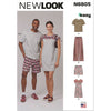 New Look Sewing Pattern N6805 Unisex Sleepwear 6805 Image 1 From Patternsandplains.com
