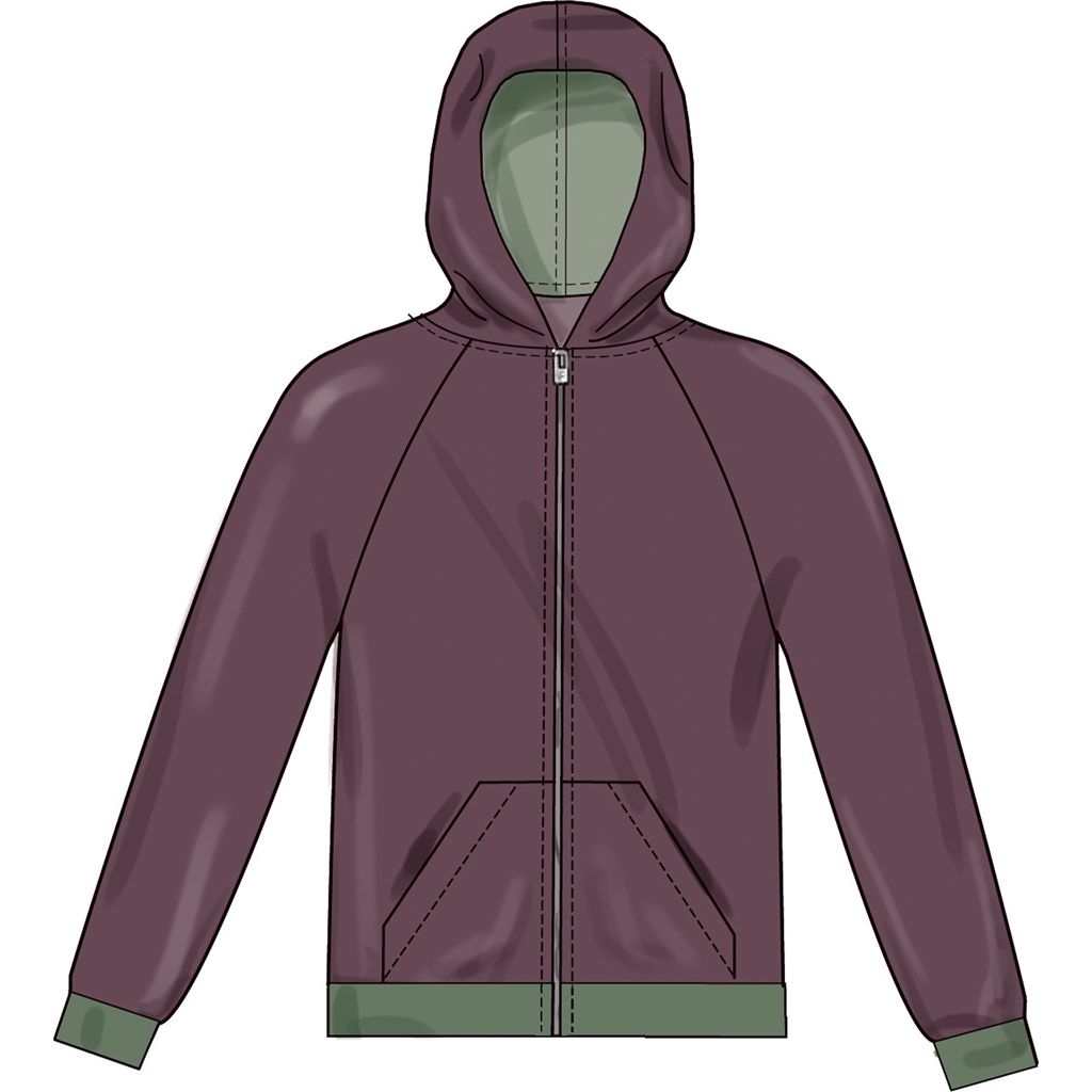 New Look Sewing Pattern N6806 Unisex Hoodies 6806 Image 4 From Patternsandplains.com